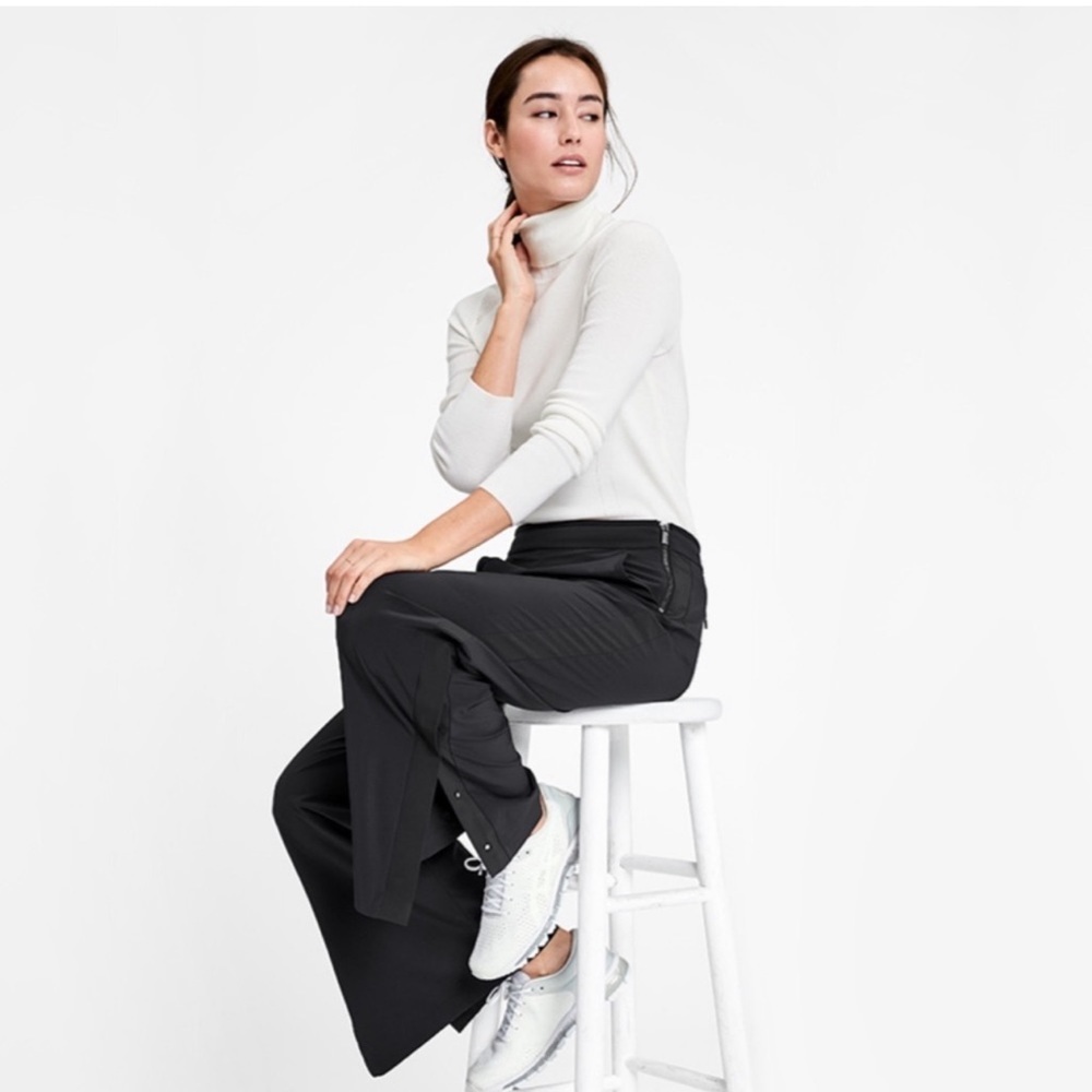 ATHLETA Gramercy Wide Leg Track Trousers kk.